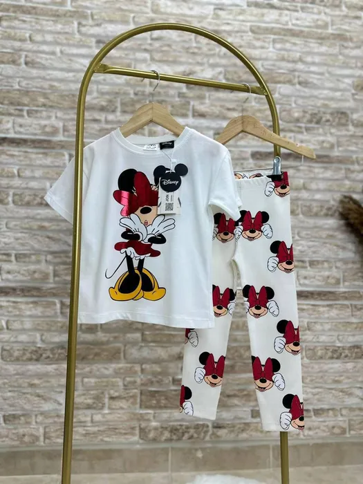 zara set ميني ماوس لون ابيض