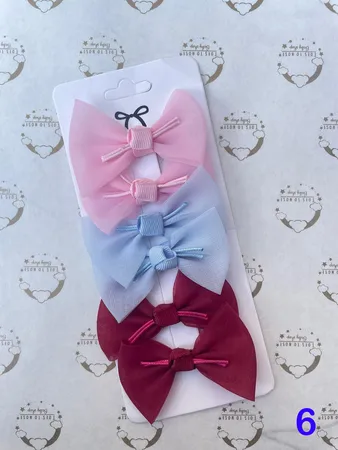 بكل ببيونه شيفون 6 قطع