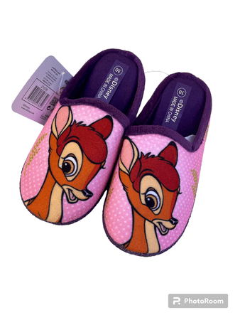 حذاء بيتي الغزال - زهر وبنفسجي