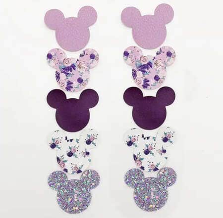 مكبس شعر ميني ماوس - بنفسجي , زهر