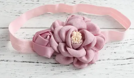 ربطة شعر زهري ورده HANDEMADE