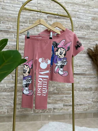 zara set ميني ماوس لون زهري