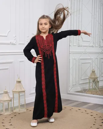 فستان تطريز جلابيه  2